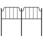 vidaXL Cabecero de metal negro 150 cm vidaXL Cabecero de metal negro 150 cm