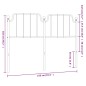 vidaXL Cabecero de metal negro 150 cm vidaXL Cabecero de metal negro 150 cm