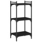 vidaXL Librería de 3 estantes madera de ingeniería negro 40x30x86 cm vidaXL Librería de 3 estantes madera de ingeniería negro 40x30x86 cm