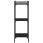 vidaXL Librería de 3 estantes madera de ingeniería negro 40x30x86 cm vidaXL Librería de 3 estantes madera de ingeniería negro 40x30x86 cm