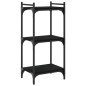 vidaXL Librería de 3 estantes madera de ingeniería negro 40x30x86 cm vidaXL Librería de 3 estantes madera de ingeniería negro 40x30x86 cm