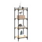 vidaXL Librería 4 estantes madera ingeniería roble Sonoma 40x30x120 cm vidaXL Librería 4 estantes madera ingeniería roble Sonoma 40x30x120 cm