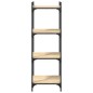 vidaXL Librería 4 estantes madera ingeniería roble Sonoma 40x30x120 cm vidaXL Librería 4 estantes madera ingeniería roble Sonoma 40x30x120 cm