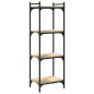 vidaXL Librería 4 estantes madera ingeniería roble Sonoma 40x30x120 cm vidaXL Librería 4 estantes madera ingeniería roble Sonoma 40x30x120 cm