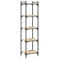 vidaXL Librería 5 estantes madera ingeniería roble Sonoma 40x30x154 cm vidaXL Librería 5 estantes madera ingeniería roble Sonoma 40x30x154 cm