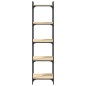 vidaXL Librería 5 estantes madera ingeniería roble Sonoma 40x30x154 cm vidaXL Librería 5 estantes madera ingeniería roble Sonoma 40x30x154 cm