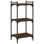 vidaXL Librería 3 estantes madera ingeniería roble marrón 40x30x86 cm vidaXL Librería 3 estantes madera ingeniería roble marrón 40x30x86 cm
