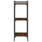 vidaXL Librería 3 estantes madera ingeniería roble marrón 40x30x86 cm vidaXL Librería 3 estantes madera ingeniería roble marrón 40x30x86 cm