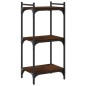 vidaXL Librería 3 estantes madera ingeniería roble marrón 40x30x86 cm vidaXL Librería 3 estantes madera ingeniería roble marrón 40x30x86 cm