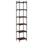 vidaXL Librería 6 estantes madera ingeniería roble marrón 40x30x188 cm vidaXL Librería 6 estantes madera ingeniería roble marrón 40x30x188 cm