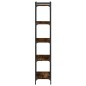 vidaXL Librería 5 estantes madera ingeniería roble ahumado 60x30x154cm vidaXL Librería 5 estantes madera ingeniería roble ahumado 60x30x154cm