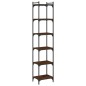 vidaXL Librería 6 estantes madera ingeniería roble marrón 40x30x188 cm vidaXL Librería 6 estantes madera ingeniería roble marrón 40x30x188 cm