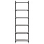 vidaXL Librería 6 estantes madera ingeniería gris Sonoma 60x30x188 cm