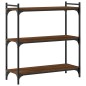 vidaXL Librería 3 estantes madera ingeniería roble marrón 80x30x86 cm vidaXL Librería 3 estantes madera ingeniería roble marrón 80x30x86 cm