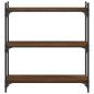 vidaXL Librería 3 estantes madera ingeniería roble marrón 80x30x86 cm vidaXL Librería 3 estantes madera ingeniería roble marrón 80x30x86 cm