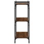 vidaXL Librería 3 estantes madera ingeniería roble marrón 80x30x86 cm vidaXL Librería 3 estantes madera ingeniería roble marrón 80x30x86 cm