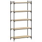 vidaXL Librería 5 estantes madera ingeniería roble Sonoma 80x30x154 cm vidaXL Librería 5 estantes madera ingeniería roble Sonoma 80x30x154 cm
