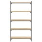 vidaXL Librería 5 estantes madera ingeniería roble Sonoma 80x30x154 cm vidaXL Librería 5 estantes madera ingeniería roble Sonoma 80x30x154 cm