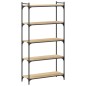 vidaXL Librería 5 estantes madera ingeniería roble Sonoma 80x30x154 cm vidaXL Librería 5 estantes madera ingeniería roble Sonoma 80x30x154 cm