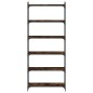 vidaXL Librería 6 estantes madera ingeniería roble ahumado 80x30x188cm vidaXL Librería 6 estantes madera ingeniería roble ahumado 80x30x188cm