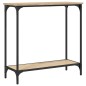 vidaXL Mesa consola madera de ingeniería roble Sonoma 75x30,5x75 cm