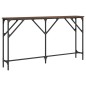vidaXL Mesa consola madera de ingeniería roble marrón 140x23x75 cm vidaXL Mesa consola madera de ingeniería roble marrón 140x23x75 cm