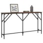 vidaXL Mesa consola madera de ingeniería roble marrón 140x23x75 cm vidaXL Mesa consola madera de ingeniería roble marrón 140x23x75 cm