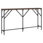 vidaXL Mesa consola madera de ingeniería roble marrón 140x23x75 cm vidaXL Mesa consola madera de ingeniería roble marrón 140x23x75 cm