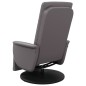 vidaXL Sillón reclinable de masaje con reposapiés cuero sintético gris vidaXL Sillón reclinable de masaje con reposapiés cuero sintético gris