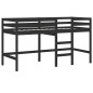 vidaXL Cama alta de niños escalera madera maciza pino negra 90x190 cm vidaXL Cama alta de niños escalera madera maciza pino negra 90x190 cm