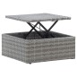 vidaXL Tumbona cama jardín con techo ratán sintético gris vidaXL Tumbona cama jardín con techo ratán sintético gris