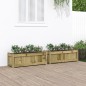 vidaXL Jardineras de exterior 2 unidades madera impregnada de pino vidaXL Jardineras de exterior 2 unidades madera impregnada de pino