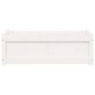 vidaXL Jardinera de madera maciza de pino blanca 90x31x31 cm vidaXL Jardinera de madera maciza de pino blanca 90x31x31 cm