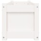 vidaXL Jardinera de madera maciza de pino blanca 90x31x31 cm vidaXL Jardinera de madera maciza de pino blanca 90x31x31 cm