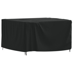 vidaXL Cubierta para muebles de jardín Oxford 420D negro 125x125x74 cm