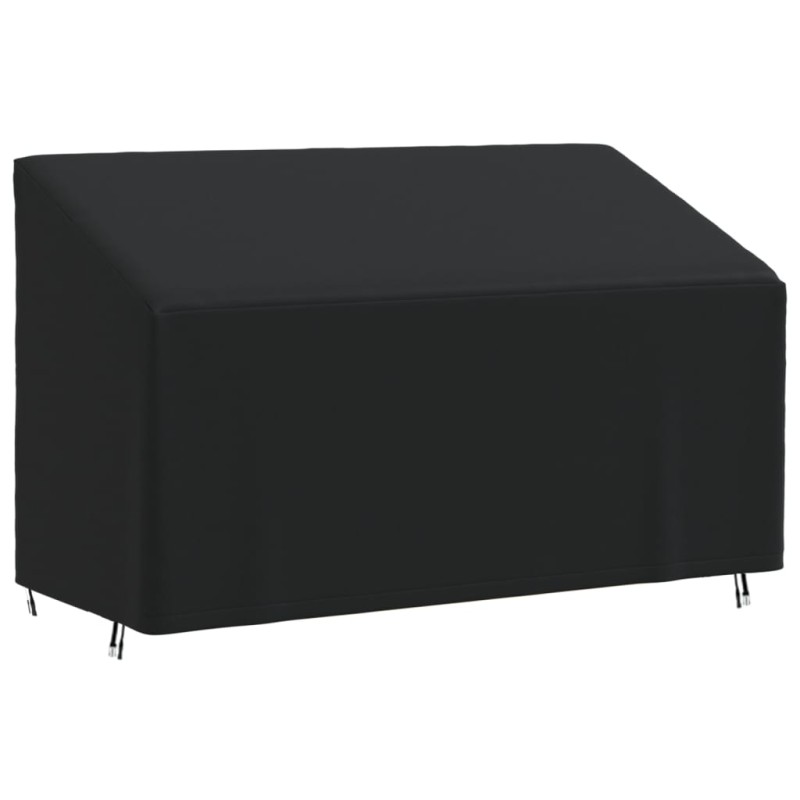 vidaXL Cubierta de banco de 3 plazas Oxford 420D negro 165x70x65/94 cm vidaXL Cubierta de banco de 3 plazas Oxford 420D negro 165x70x65/94 cm
