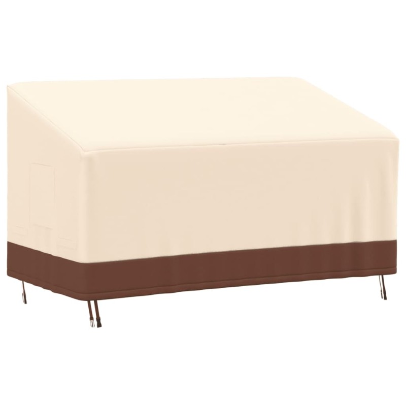 vidaXL Cubierta de banco de 3 plazas Oxford 600D beige 159x84x56/81 cm vidaXL Cubierta de banco de 3 plazas Oxford 600D beige 159x84x56/81 cm