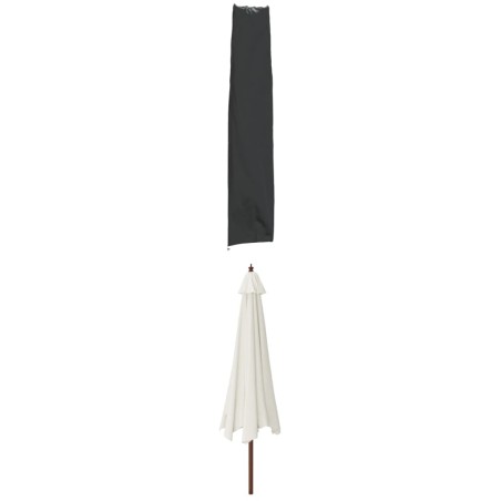 vidaXL Cubierta para sombrilla de jardín Oxford 420D negro 170x35/32cm