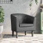 vidaXL Sillón cuero sintético gris vidaXL Sillón cuero sintético gris