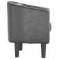 vidaXL Sillón cuero sintético gris vidaXL Sillón cuero sintético gris