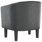 vidaXL Sillón cuero sintético gris vidaXL Sillón cuero sintético gris