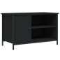 vidaXL Mueble para TV madera contrachapada negro 80x40x50 cm
