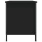 vidaXL Mueble para TV madera contrachapada negro 80x40x50 cm