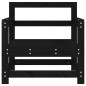 vidaXL Sillones de jardín 2 unidades madera maciza pino negro vidaXL Sillones de jardín 2 unidades madera maciza pino negro