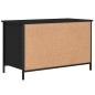vidaXL Mueble para TV madera contrachapada negro 80x40x50 cm