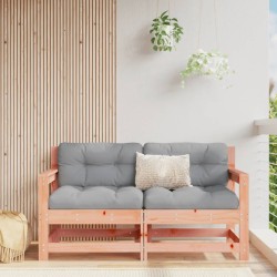 vidaXL Sofás de esquina de jardín 2 uds madera maciza Douglas