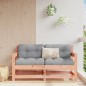vidaXL Sofás de esquina de jardín 2 uds madera maciza Douglas
