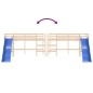 vidaXL Cama alta para niños con tobogán madera maciza pino 90x200 cm vidaXL Cama alta para niños con tobogán madera maciza pino 90x200 cm