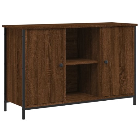 vidaXL Mueble de TV madera de ingeniería marrón roble 100x35x65 cm
