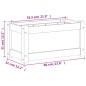 vidaXL Jardinera madera maciza de abeto Douglas 60x31x31 cm vidaXL Jardinera madera maciza de abeto Douglas 60x31x31 cm
